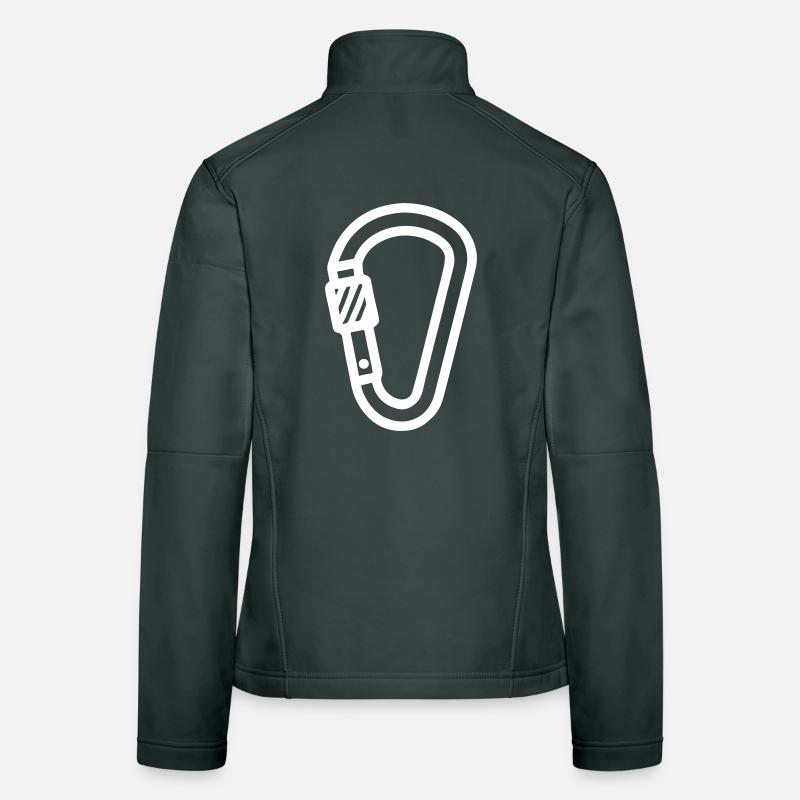 Escalade du symbole du mouston Veste en tissu softshell Femme