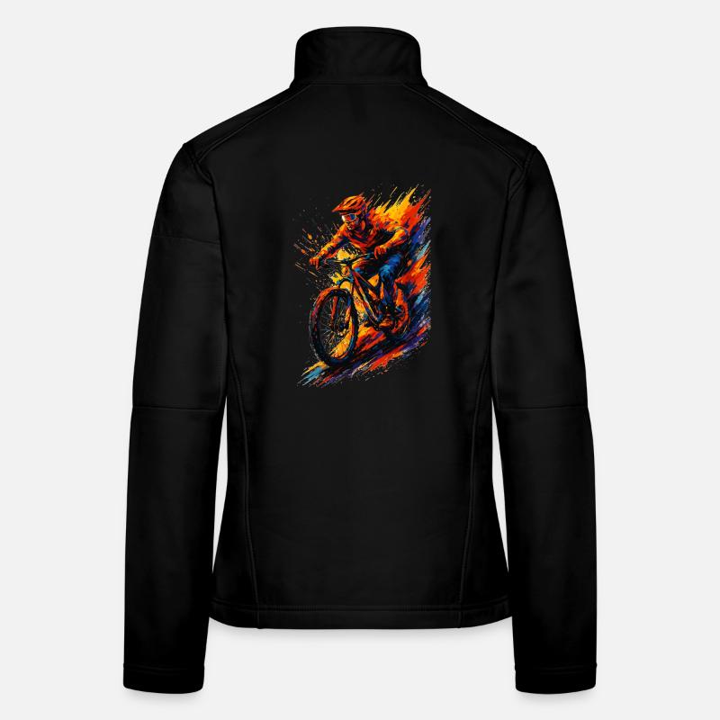 Mountainbiking Mountainbiker MTB cool Geschenk - Frauen Softshelljacke - Schwarz