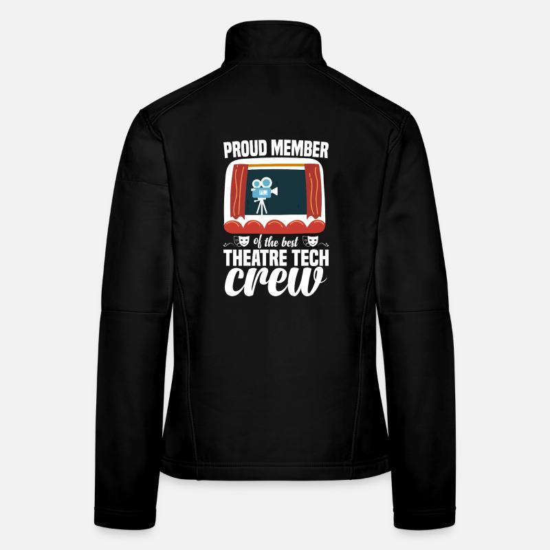  Theatrical Technician Stagehand Theater Geek Women's Softshell Jacket