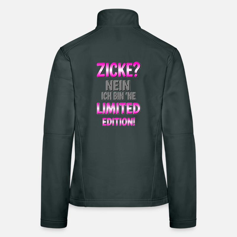 Limitierte Edition Spruch Frauen Softshelljacke