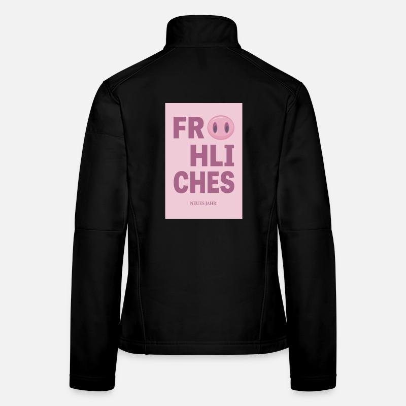 Frohes Neues Jahr – Neujahrsgruß Design Frauen Softshelljacke