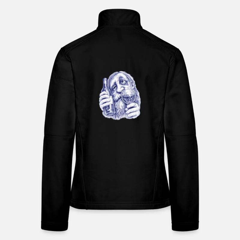 Bacchus | Wine-drunk old gentleman Women's Softshell Jacket
