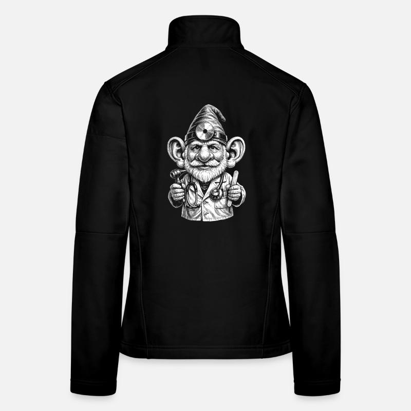 Pouce levé du Docteur Gnome. Veste en tissu softshell Femme