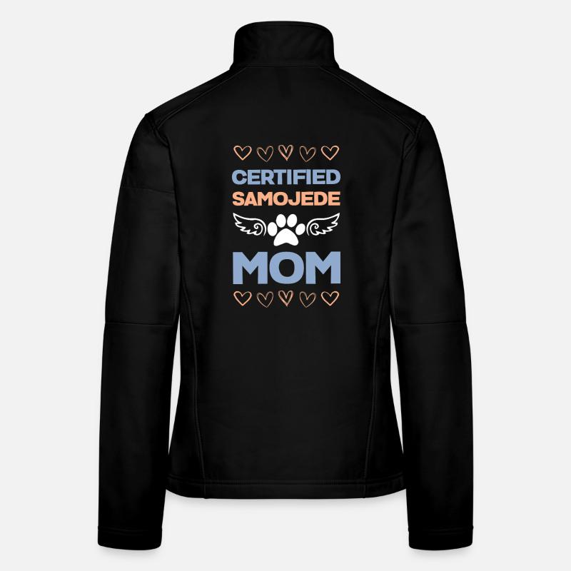 Certified Samoyed Mom Wings Frauen Softshelljacke