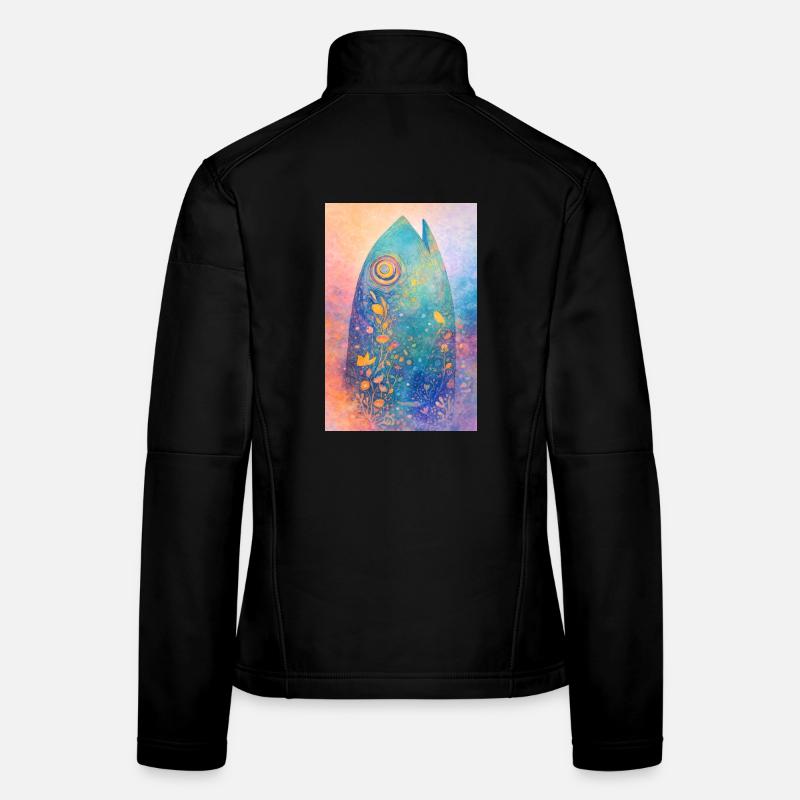 Ocean Dream – Surfboard Spirit Art Women's Softshell Jacket