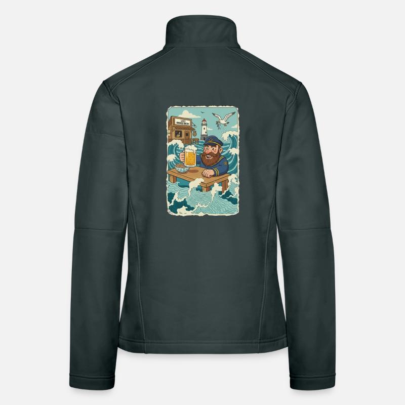 Dernier pub de la mer du Nord Veste en tissu softshell Femme