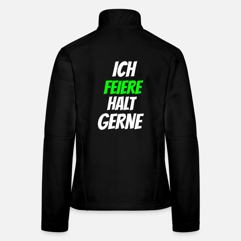 I just like to celebrate neon Women's Softshell Jacket
