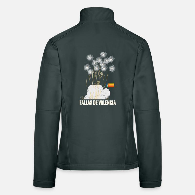 Fallas De Valencia Feuerwerk Frauen Softshelljacke