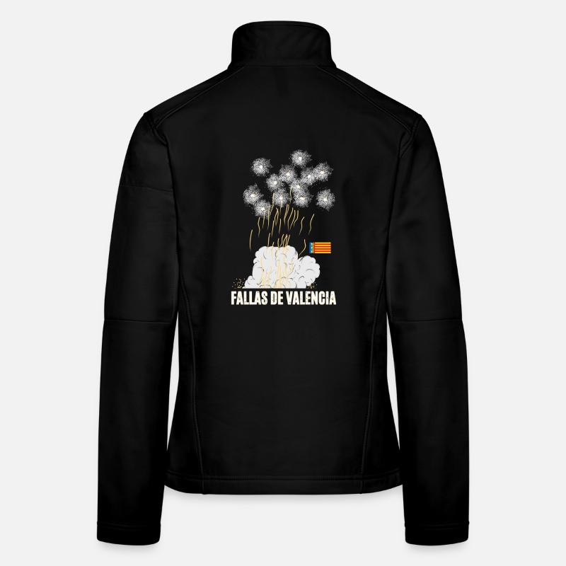 Feux d’artifice de Fallas de Valencia Veste en tissu softshell Femme
