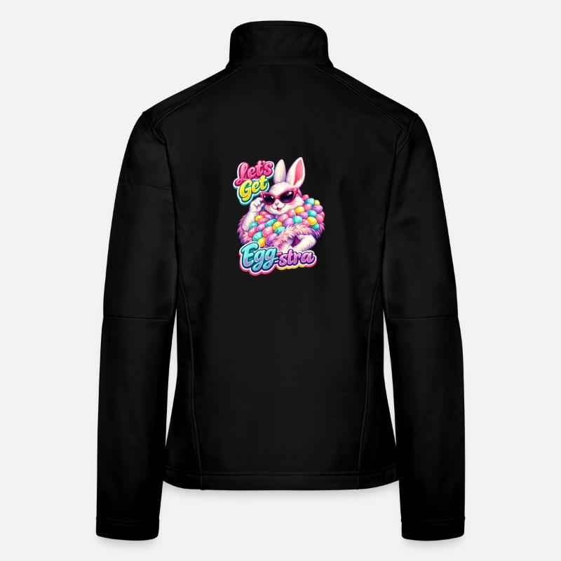 Bunny Bunny Spring Flowers Summer Easter Garden Women's Softshell Jacket