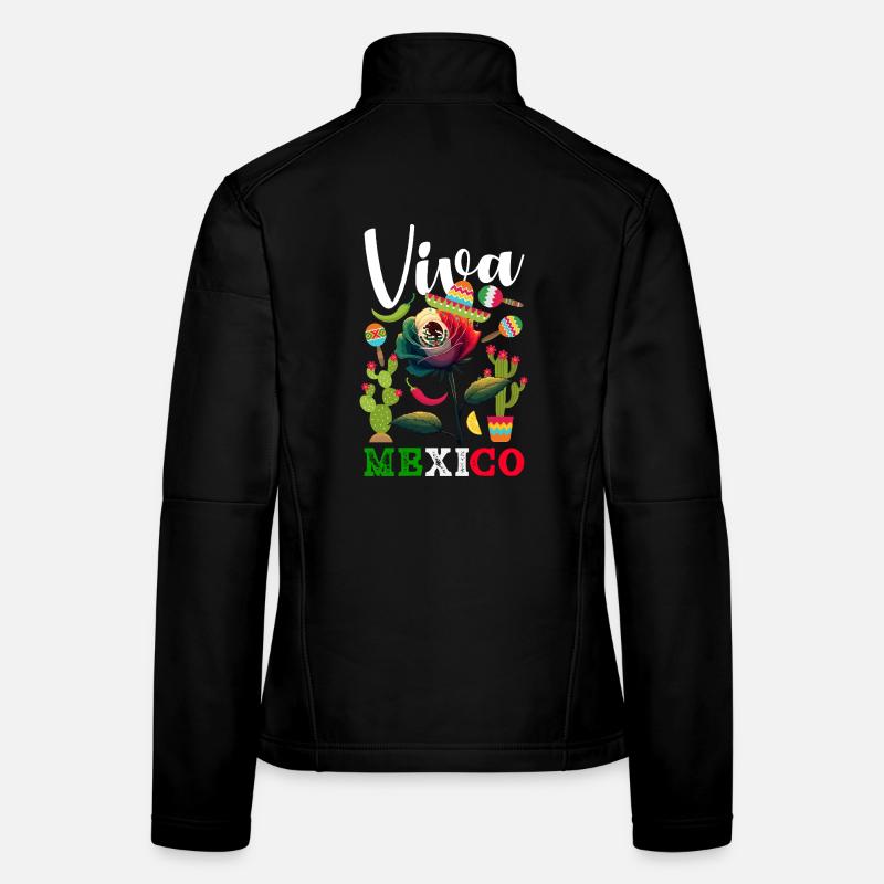 Mexico Pride & Home Mexican Mexico Flag Women's Softshell Jacket