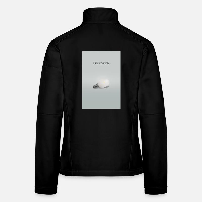 Crack The Idea Motivation Design minimaliste Veste en tissu softshell Femme