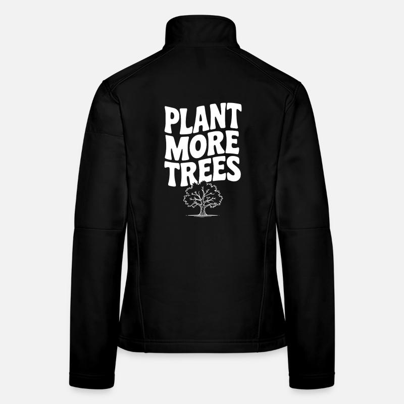 Pflanze mehr Bäume Frauen Softshelljacke