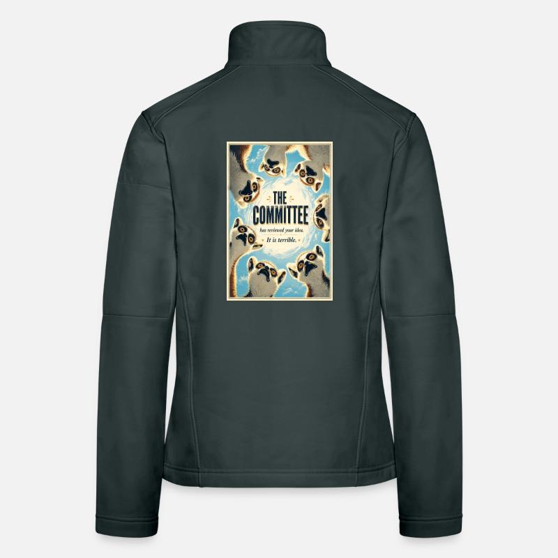 Das Komitee-Lemurs-Plakat Frauen Softshelljacke