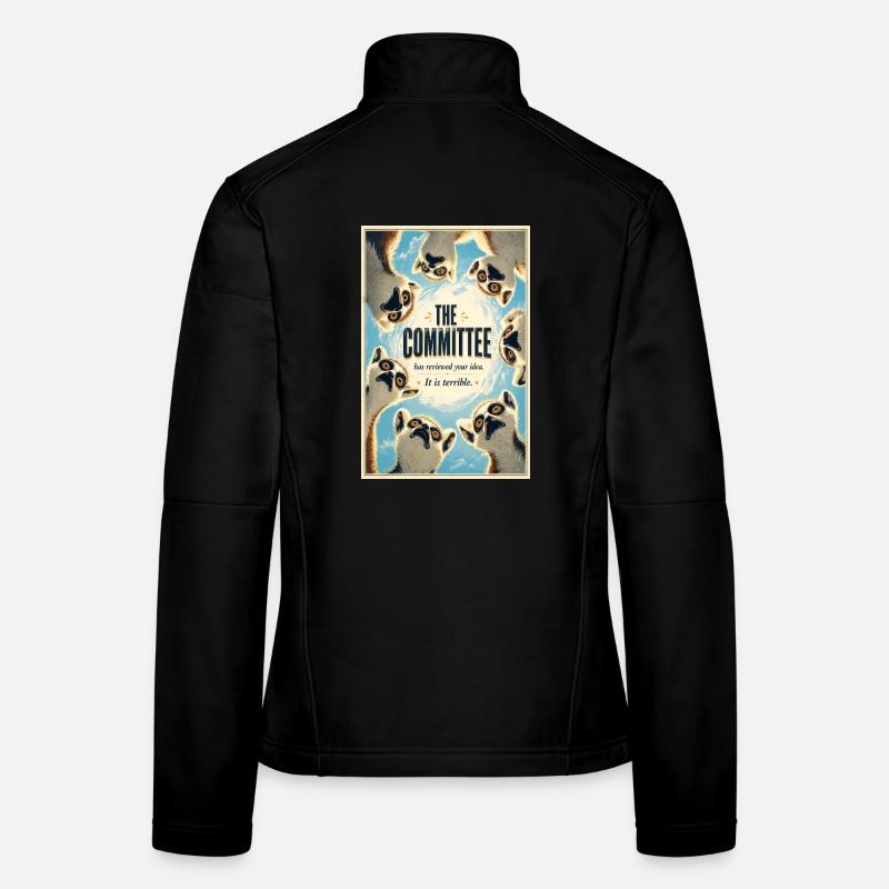 Das Komitee-Lemurs-Plakat Frauen Softshelljacke