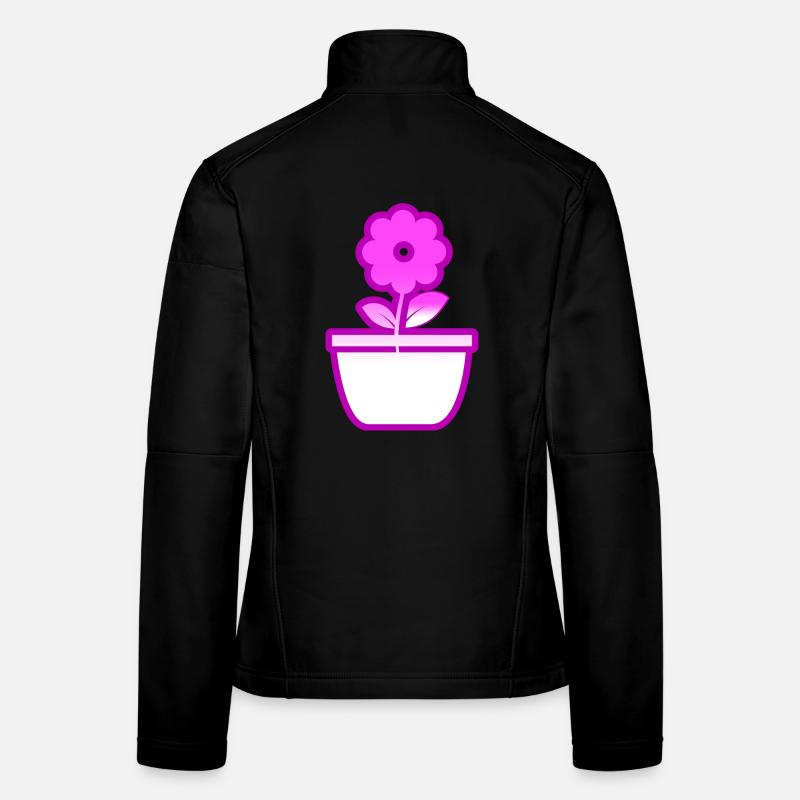 Blume Frauen Softshelljacke