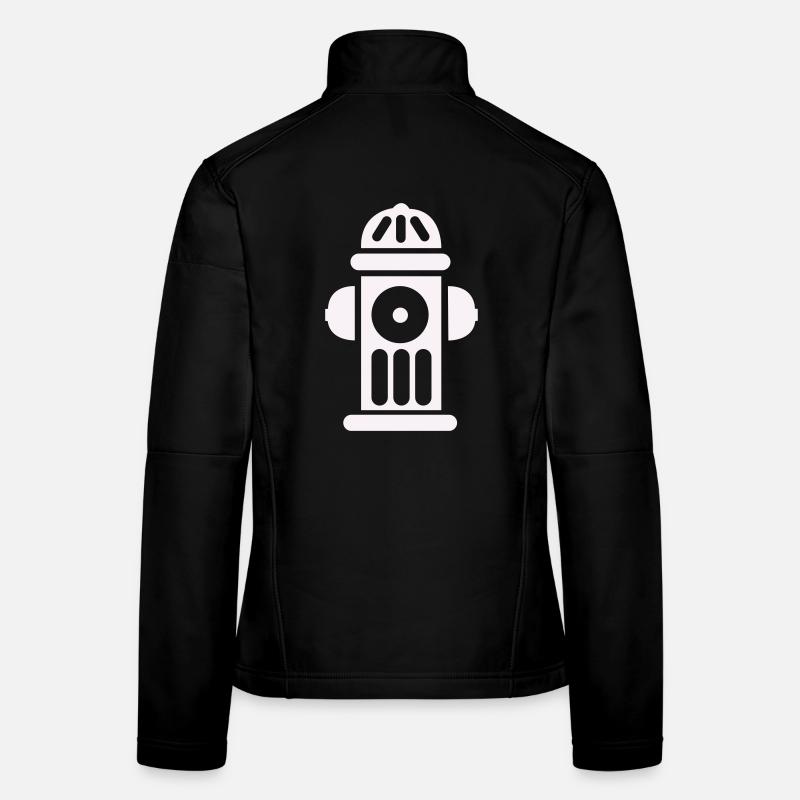 Ligne de silhouette de la bouche d’incendie minimale Veste en tissu softshell Femme