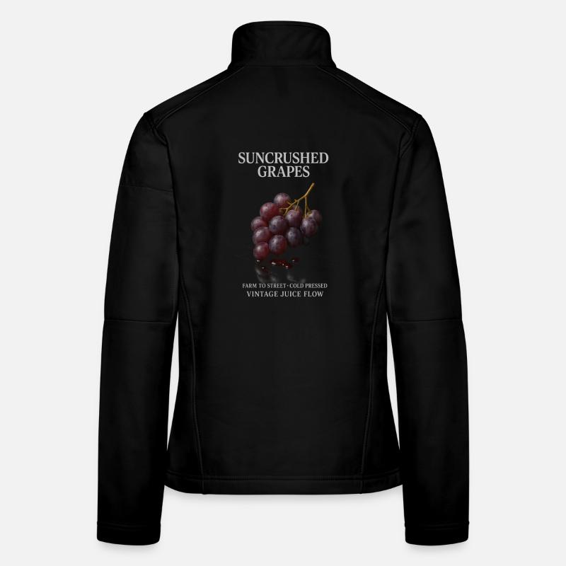 Trauben Obst Weintrauben Sommer Frauen Softshelljacke