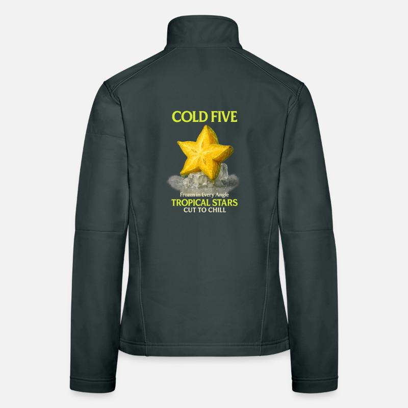 Star Fruit Vintage Fruit Women's Softshell Jacket
