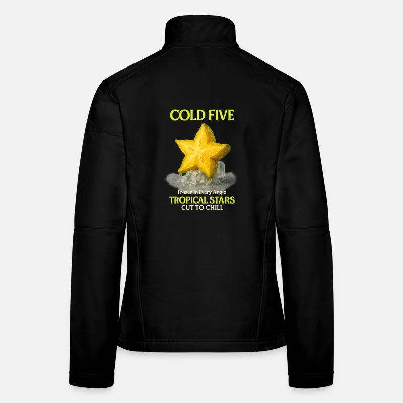 Star Fruit Vintage Fruit Women's Softshell Jacket