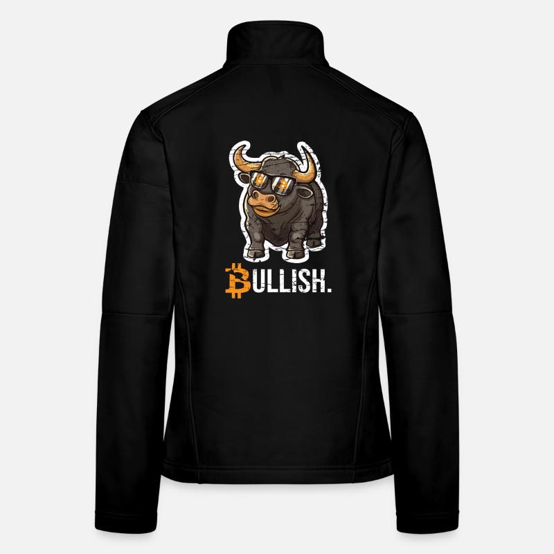 Bitcoin Bull Bullish Veste en tissu softshell Femme