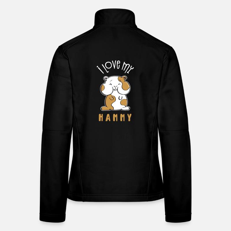 J'aime mon Hammy - J'aime mon hamster Veste en tissu softshell Femme