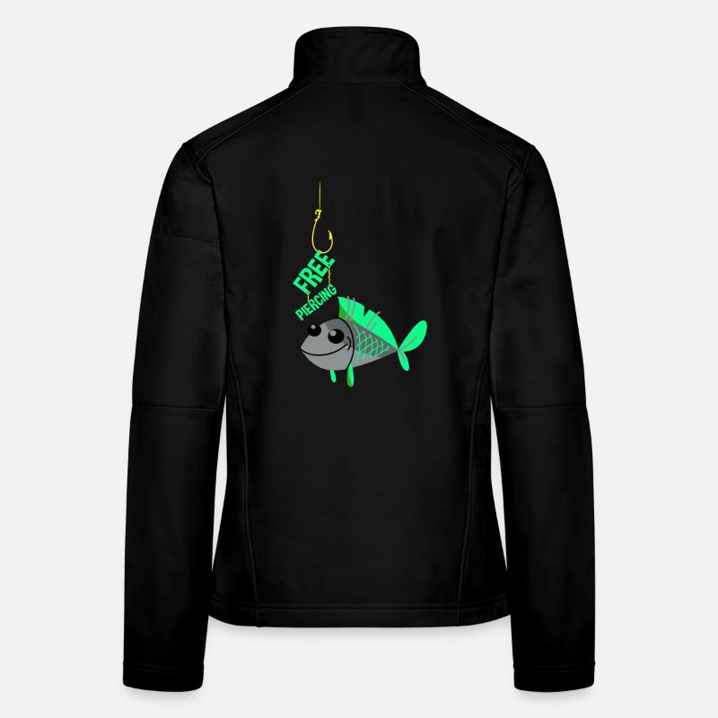 Piercing gratuit Veste en tissu softshell Femme