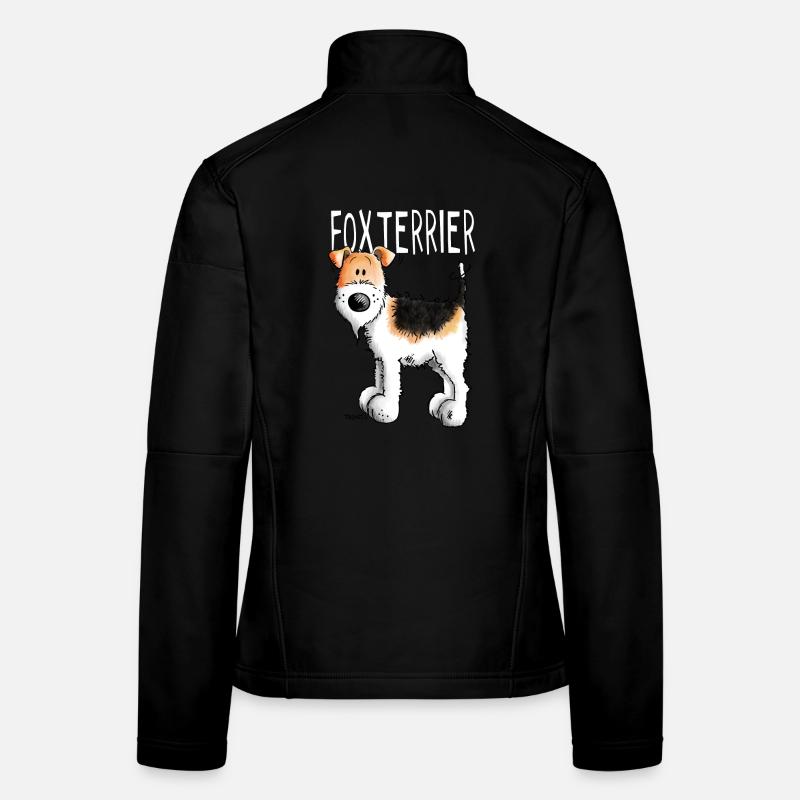 Kleiner Foxterrier - Hund - Hunde - Tier - Comic Frauen Softshelljacke