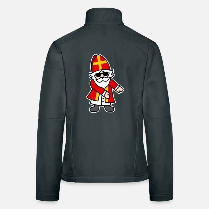 Sinterklaas Saint Nicolais Floss Dance Flossing Women's Softshell Jacket