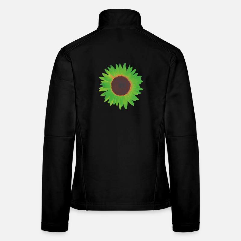 vert tournesol Veste en tissu softshell Femme