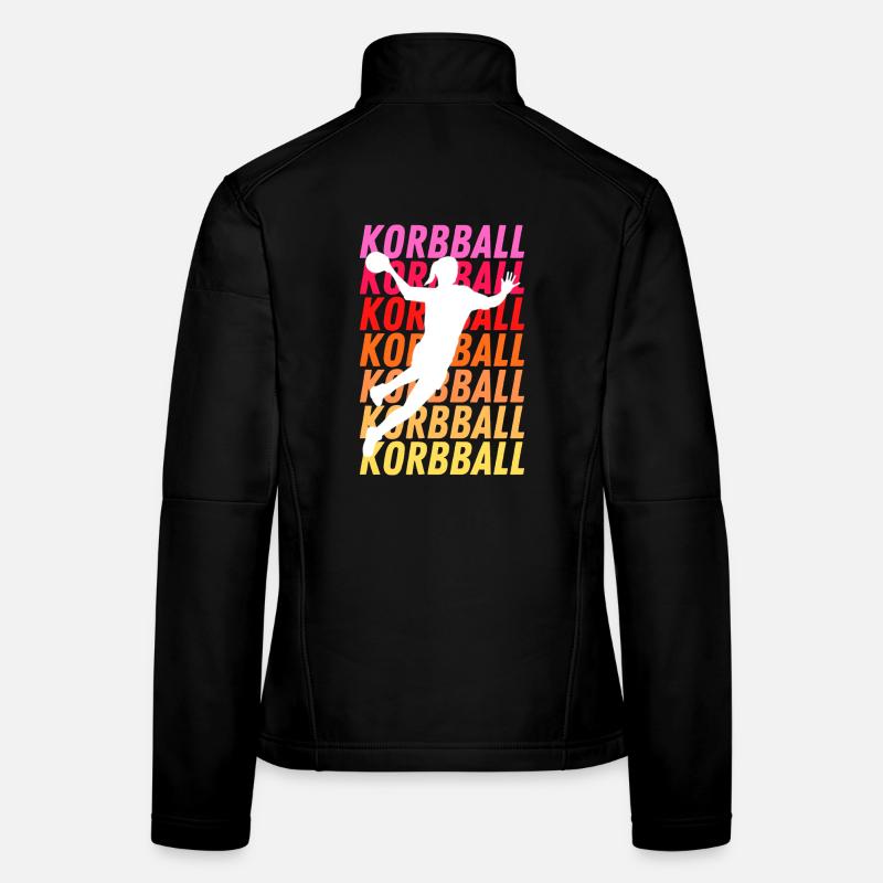 Korbball farbig Frauen Softshelljacke