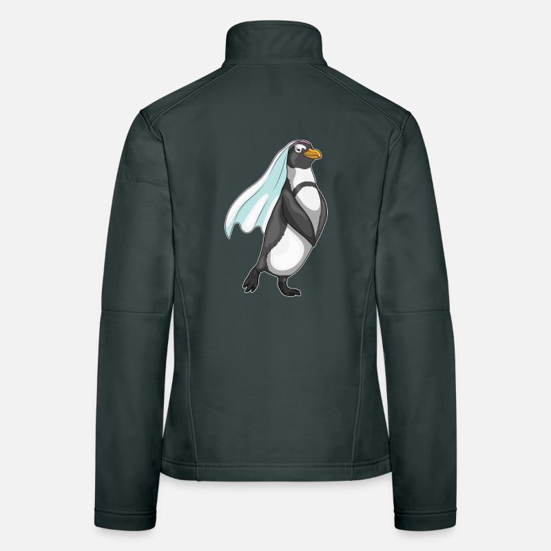 Pingouin voile de mariée mariage Veste en tissu softshell Femme