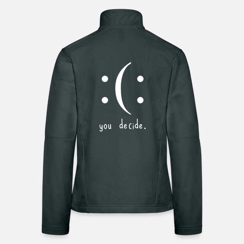 Vous décidez T-shirt graphique Moon Glyph Veste en tissu softshell Femme