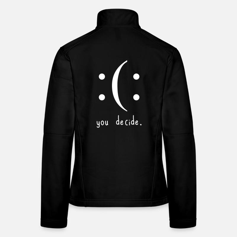 You Decide Moon Glyph Graphic Tee - Women's Softshell Jacket - black