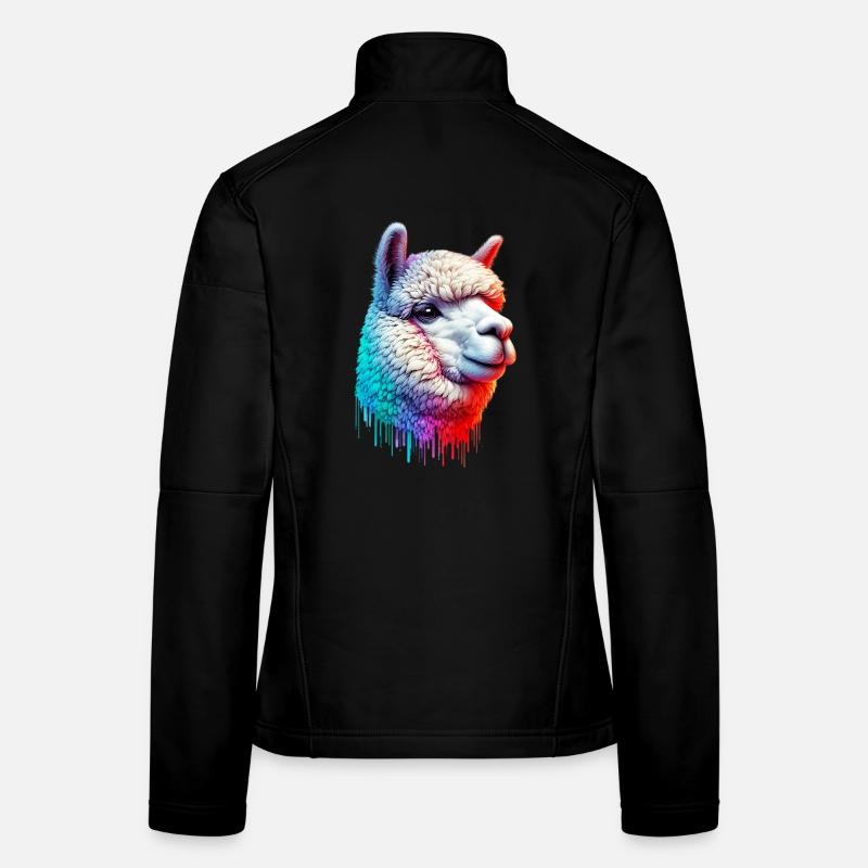 Alpaka - Frauen Softshelljacke - Schwarz