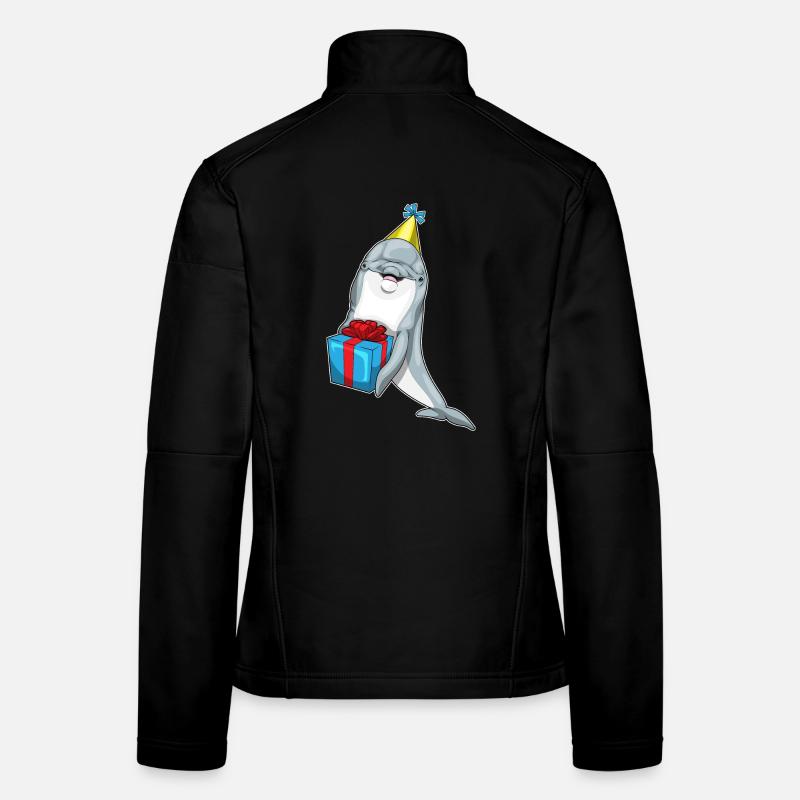 Dolphin Birthday Package Women's Softshell Jacket
