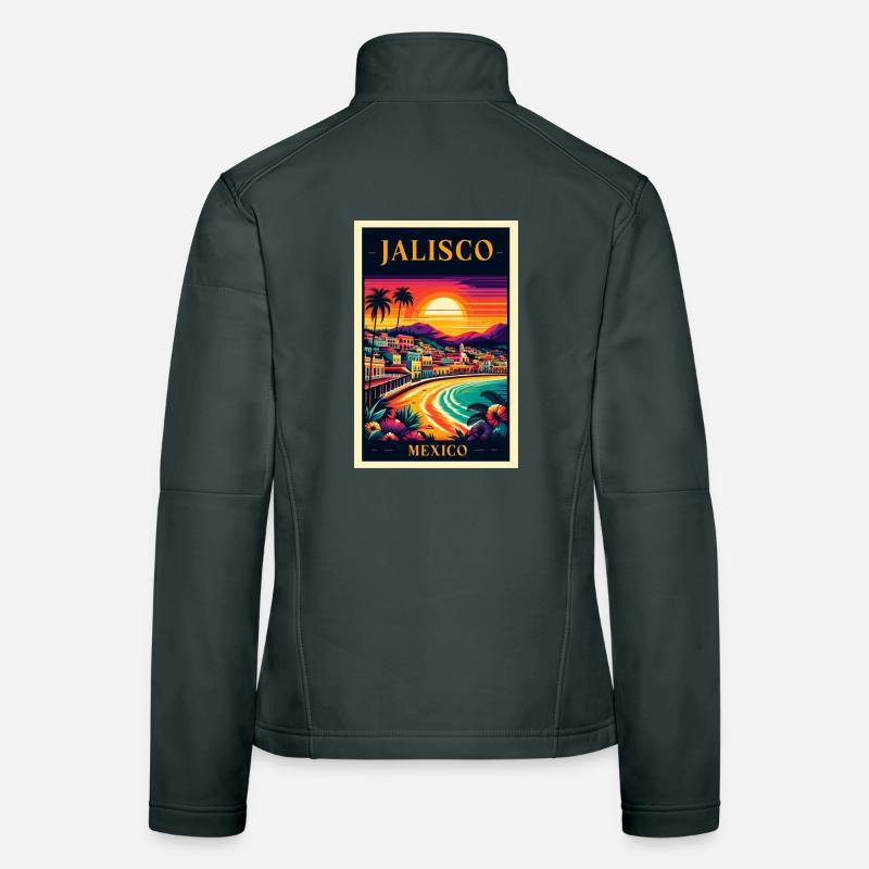 Jalisco Mexico sunset design Women's Softshell Jacket