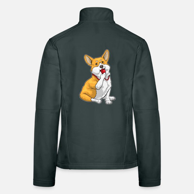 Corgi Schiedsrichter Pfeife Frauen Softshelljacke