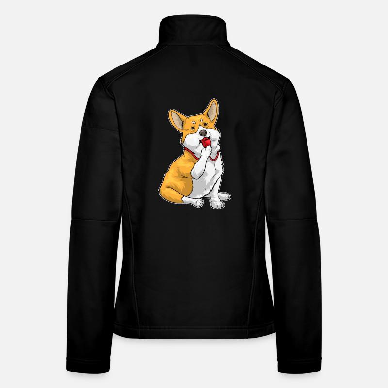 Corgi Schiedsrichter Pfeife Frauen Softshelljacke