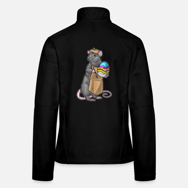 Rat Easter Coloring Women's Softshell Jacket