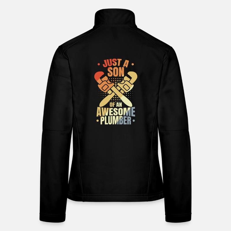 Fils d’un plombier Veste en tissu softshell Femme