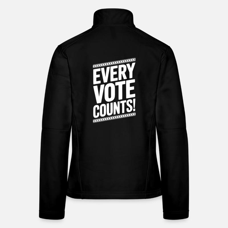 Chaque vote compte Veste en tissu softshell Femme