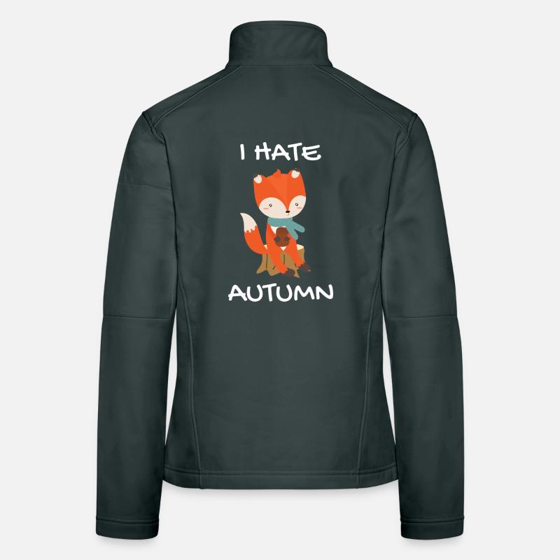 I Hate Autumn Fox Women's Softshell Jacket
