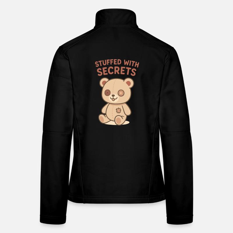 Ours bourré de secrets Veste en tissu softshell Femme