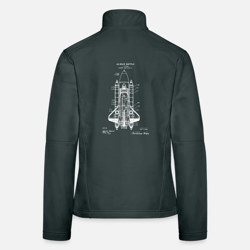 Plan de la navette spatiale Veste en tissu softshell Femme