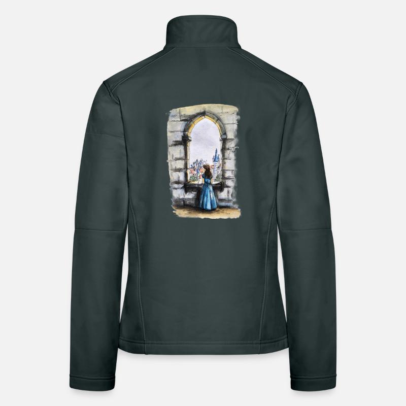 Fairytale Castle Window Dream Women's Softshell Jacket
