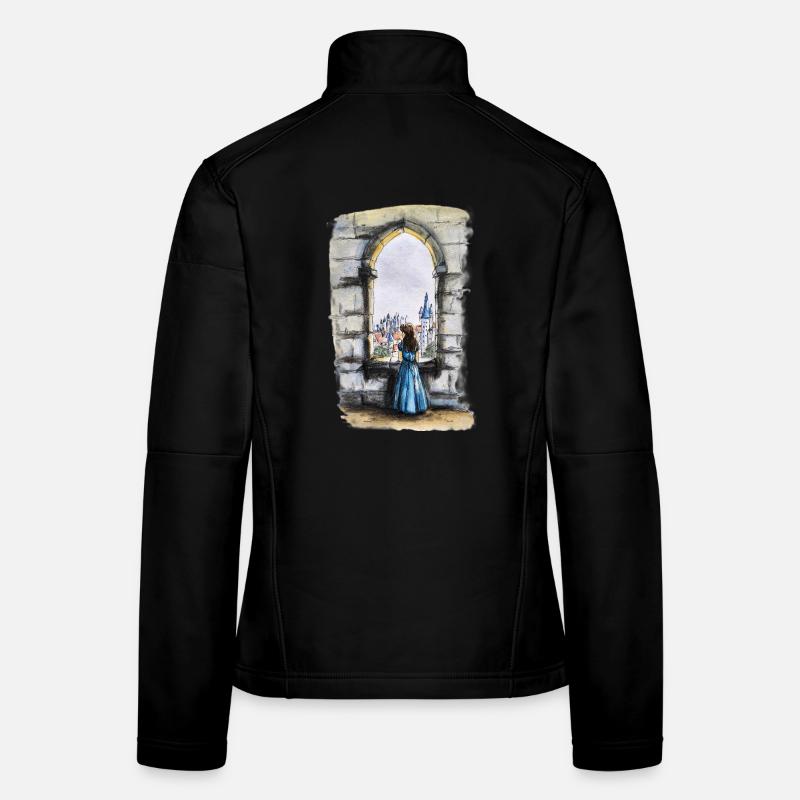 Fairytale Castle Window Dream Women's Softshell Jacket