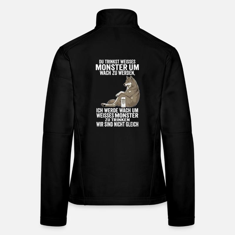 Funny Weisses Monster Wolf We Are Not The Same Frauen Softshelljacke