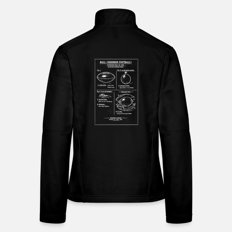 Gridiron-Football-Blaupause Frauen Softshelljacke