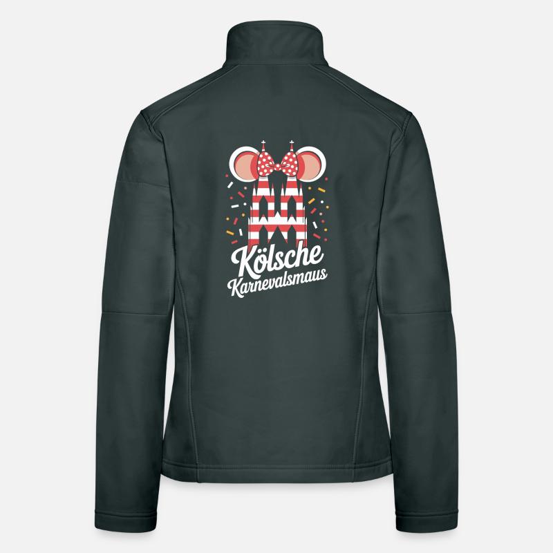 Kölsche Karnevalsmaus Karneval Köln Kölner Maus Frauen Softshelljacke